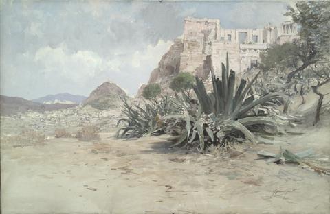 Francis Hopkinson Smith, The Approach to the Acropolis, mid 19th–early 20th century