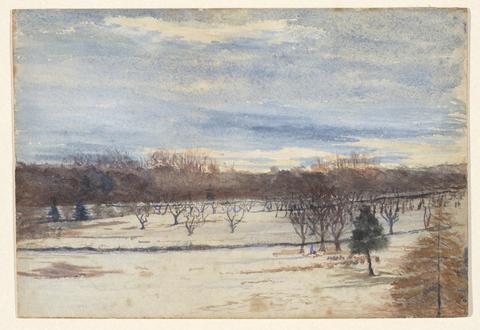 John La Farge, Winter Landscape, ca. 1878