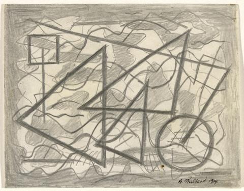 Abraham Walkowitz, Triangle (Abstraction), 1914