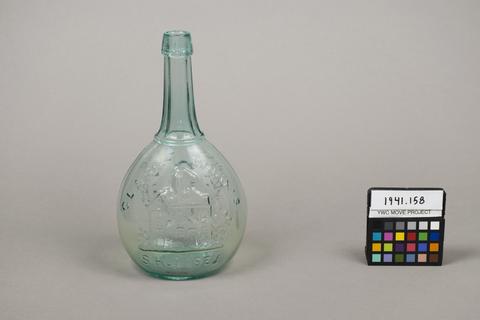 Isabella Glassworks, Jenny Lind Bottle, 1854–68