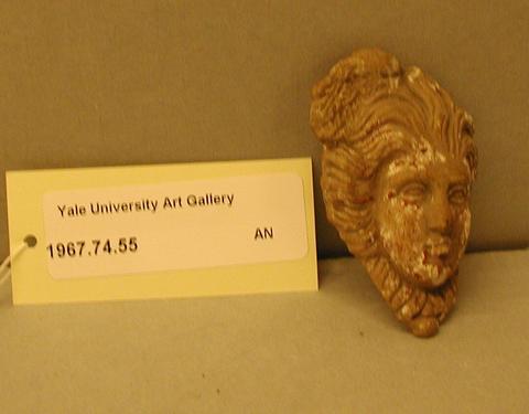Applique of a head of Medusa., ca. 1st century B.C.–A.D. 1st century