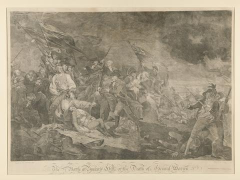 John Norman, The Battle of Bunker's Hill, or The Death of General Warren, ca. 1798