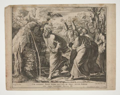 Caesare Fantetti, Moses Draws Water from the Rock, n.d.