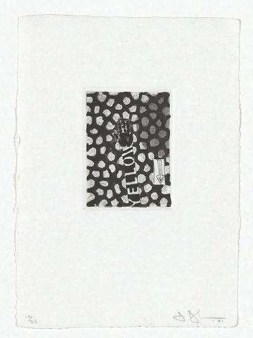 Jasper Johns, Untitled, 1981