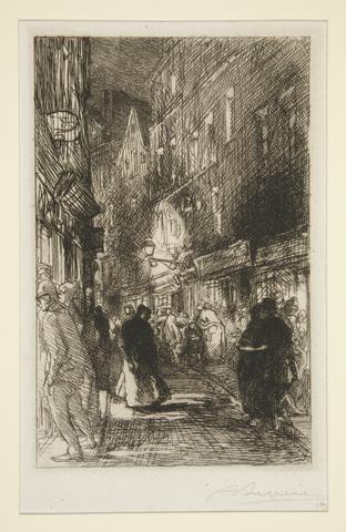 Auguste Lepère, La rue Galande, late 19th–early 20th century