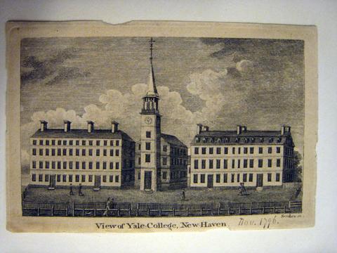 Scoles (?), View of Yale College, Possibly Nov. 1796