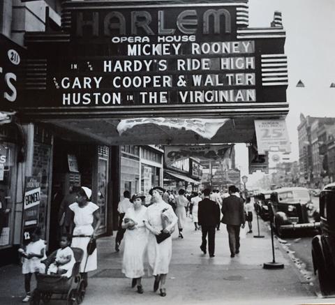 Lucien Aigner, Harlem movie marquee, 1936