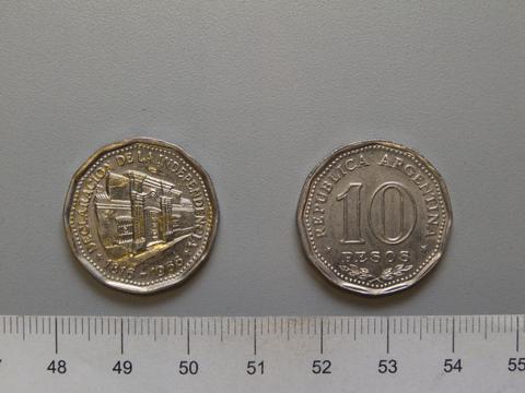 Republic of Argentina, 10 Peso from Argentina, 1966