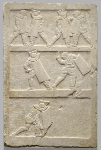 Unknown, Relief with Gladiators, ca. 2nd century A.D.