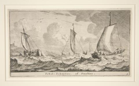 Reinier Nooms, Boats ("ScholSchuytues of Pinckies"), n.d.