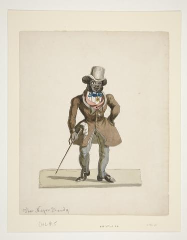 Nicolino Calyo, The Negro Dandy, 19th century