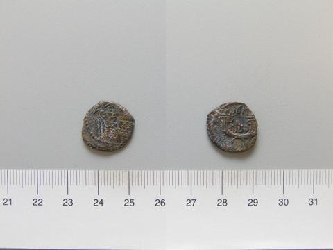 Rabbell II, King of Nabathaea, A.D. 71-106, Coin of Rabbell II, King of Nabathaea, from Jerash, 71–106