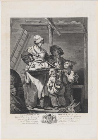 Jacques Firmin Beauvarlet, La marchande de Pommes Cuites, mid to late 18th century