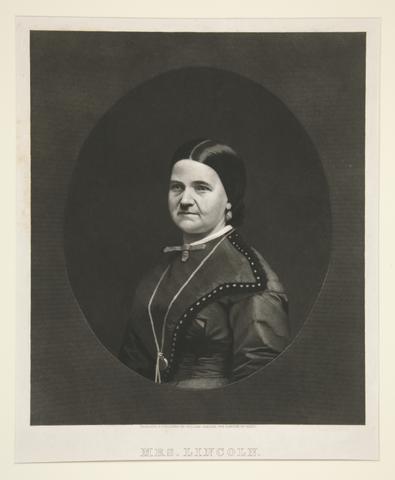 William Sartain, Mrs. Lincoln (Abraham), ca. 1860