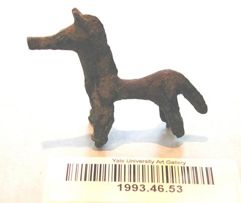 Unknown Greek, Figurine of a horse, 8th century B.C.
