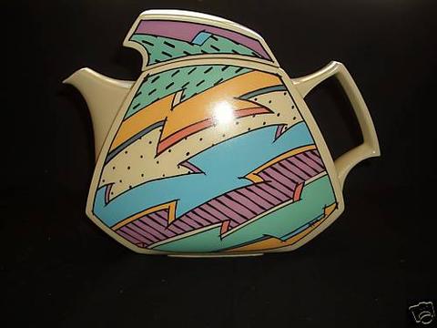 Dorothy Hafner, Teapot, "Flash" Pattern, Designed 1982, manufactured 1984