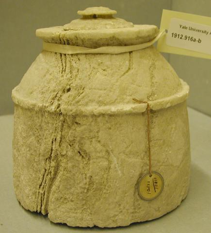 Unknown, Stone jar with lid