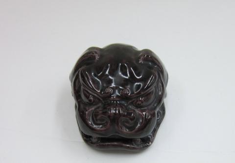 Asakura Fumio, Incense Container (Kogo) in shape of Fu dog head, 20th century
