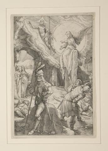 Hendrick Goltzius, The Resurrection, plate 12 from the series The Passion of Christ, 1596