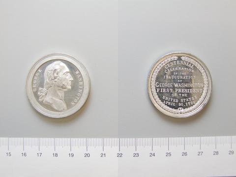 George Washington, Medal of George Washington Centennial Souvenir, 1889