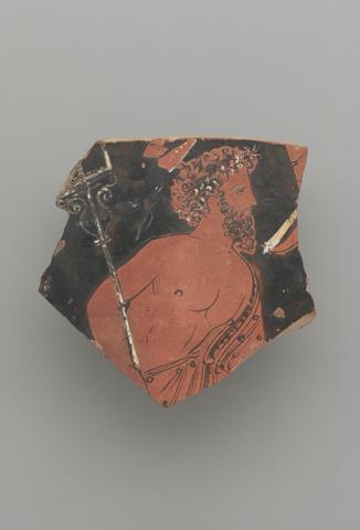 Darius Painter, Fragment of a Krater with Poseidon, ca. 330 B.C.
