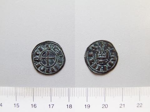 William II Prince of Achaia, 1 Denier of William II, Prince of Achaia from Corinth, 1246–78