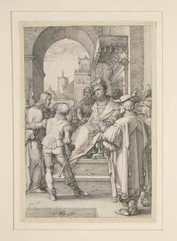 Hendrick Goltzius, Christ Before Pilate, plate 5 from the series The Passion of Christ, 1596