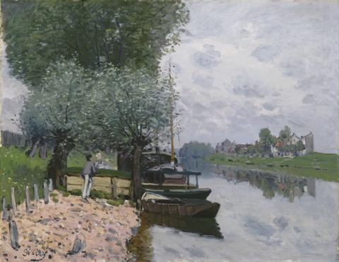 Alfred Sisley, La Seine à Bougival (The Seine at Bougival), 1872