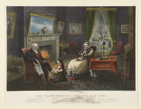 Currier & Ives, The Four Seasons of Life. - Old Age, 1868