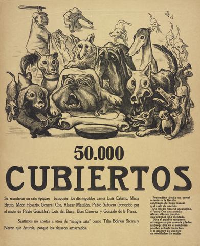 José Chávez Morado, 50.000 cubiertos (50,000 Place Settings), 1939