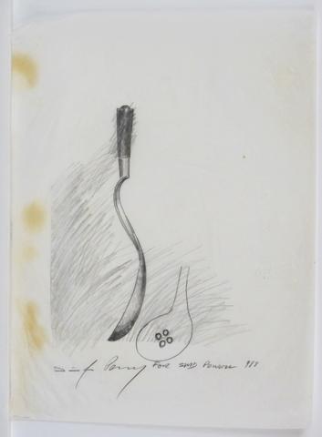 David Palterer, Slotted Spoon Sketch, 1988