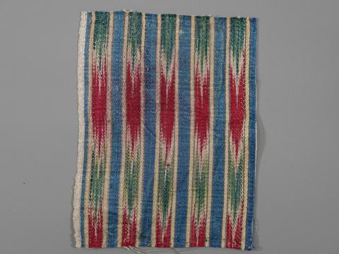 Unknown, Textile Fragment with Stripes, 19th century