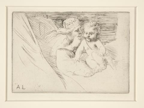 Alphonse Legros, Mab et Cupidon (Mab and Cupid), n.d.