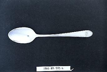 Rice and Barry, Two teaspoons, 1785–87