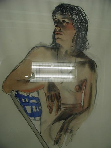 Alfred Leslie, Seated Nude, 1973