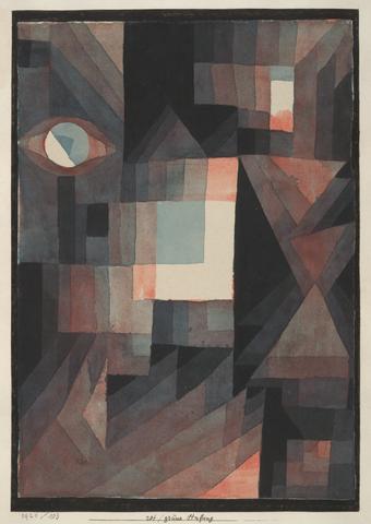 Paul Klee, Abstract (rot/grüne Stufung mit etwas Zinnober im Hochformat) (Abstract. Red/Green Gradation [with some cinnibar in vertical format]), 1921