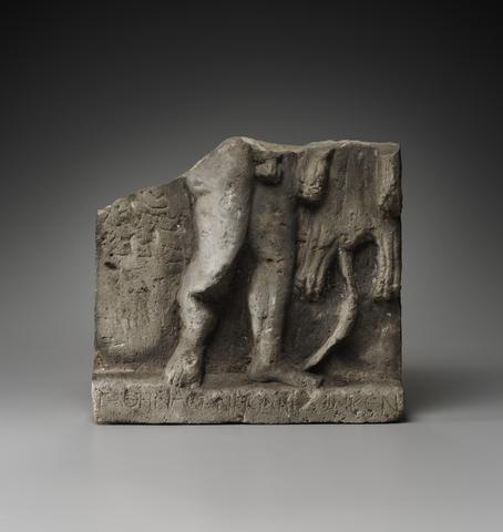 Unknown, Relief of Herakles with lion skin, A.D. 165–256