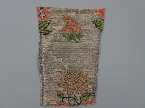 Unknown, Textile Fragment with Flower Sprays, 18th century