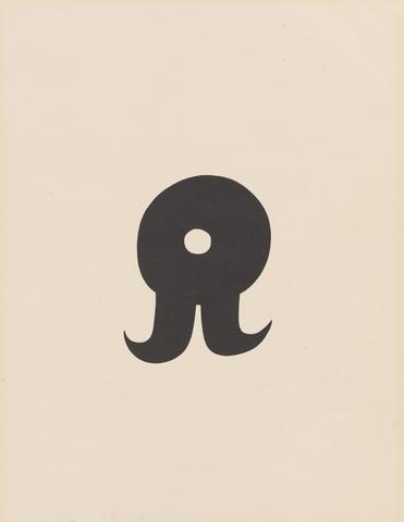 Jean (Hans) Arp, 7 Arpaden Von Hans Arp: 5 Schnurruhr (Mustache-clock), ca. 1923