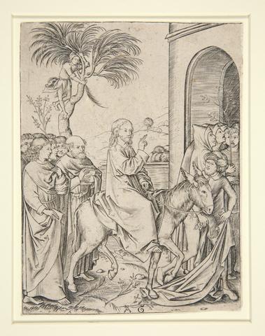 Albrecht Glockendon the Elder, Entrance of Christ into Jerusalem, ca. 1480