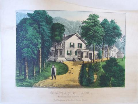 Currier & Ives, Chappaqua Farm./ Westchester County, N.Y./ The Residence of the Hon. Horace Greeley., n.d.