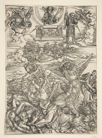 Albrecht Dürer, The Four Avenging Angels, from the series The Apocalypse, ca. 1495–98, published 1511