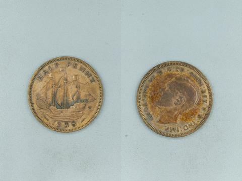George VI, King of Great Britain, 1 Penny of George VI, King of Great Britain from Board of Revenue, 1938