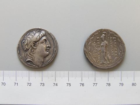 Antiochus VII Euergetes, King of the Seleucid Empire, Tetradrachm of Antiochus VII Euergetes, King of the Seleucid Empire from Tyre, 138–129 B.C.