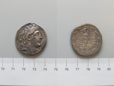 Antiochus VII Euergetes, King of the Seleucid Empire, Tetradrachm of Antiochus VII Euergetes, King of the Seleucid Empire from Tyre, 132 B.C.
