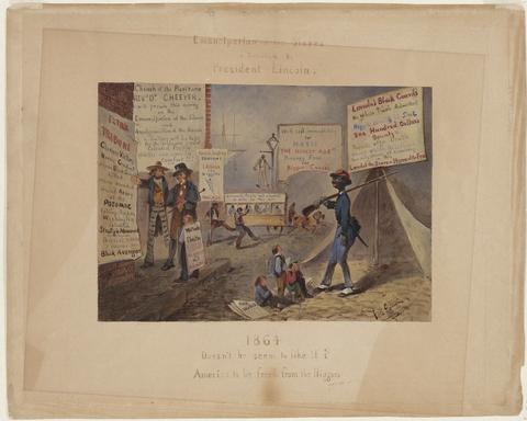 Feufollet, Emancipation of the Slaves as Intended by President Lincoln, 19th century