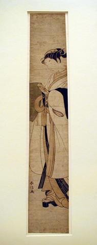 Suzuki Harunobu, Young Girl Disguised as a Komusō, ca. 1770