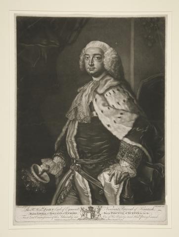 James McArdell, Portrait of the Right Honorable John, Earl of Egmont, 1764