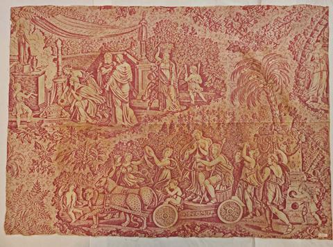 Unknown, Length of printed cotton, "Mythological Subjects", ca. 1820
