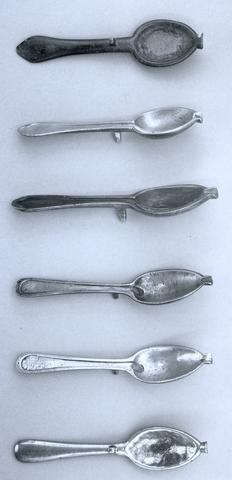 Unknown, Half a Pewter Spoon Mold, n.d.